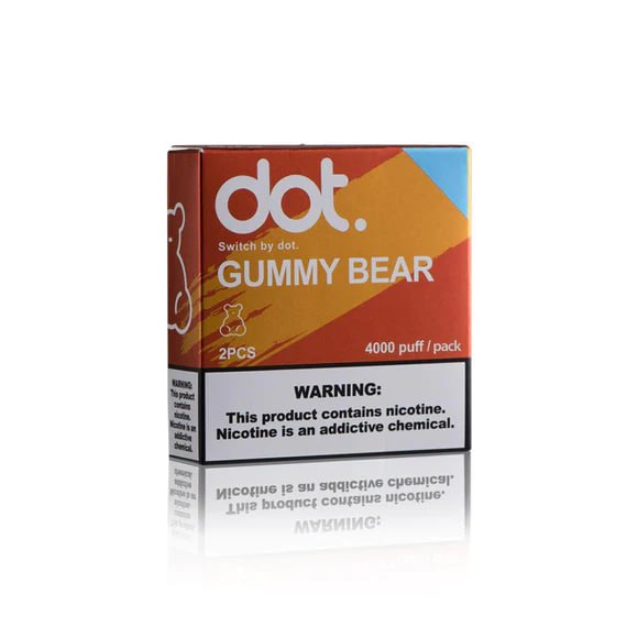 美國佩特里DOT SWITCH煙彈 小熊軟糖4000puff/pack 2pcs